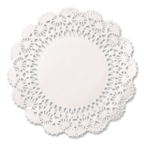 Cambridge Lace Doilies, Round, 4", White, 10,000/Carton