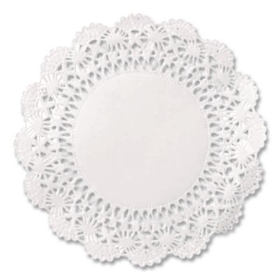 Cambridge Lace Doilies, Round, 5", White, 1,000/Carton