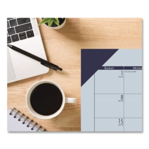 Ecotones Recycled Monthly Desk Pad Calendar, 22 x 17, Green-Tint/Woodland Green Sheets/Corners, 12-Month (Jan To Dec): 2026