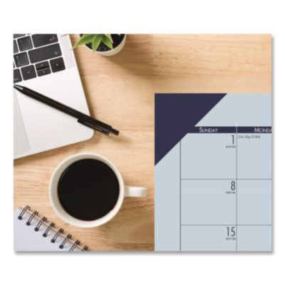 Ecotones Recycled Monthly Desk Pad Calendar, 22 x 17, Green-Tint/Woodland Green Sheets/Corners, 12-Month (Jan To Dec): 2026