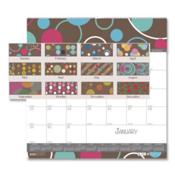 Recycled Bubbleluxe Wall Calendar, Bubbles Artwork, 12 x 12, White/Multicolor Sheets, 12-Month (Jan To Dec): 2026