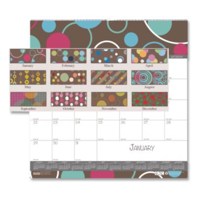 Recycled Bubbleluxe Wall Calendar, Bubbles Artwork, 12 x 12, White/Multicolor Sheets, 12-Month (Jan To Dec): 2026