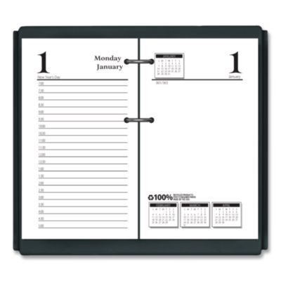 Economy Daily Desk Calendar Refill, 3.5 x 6, White Sheets, 12-Month (Jan To Dec): 2026
