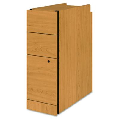 Narrow Pedestal, Left Or Right, 3-Drawers: Box/Box/File, Legal/Letter, Harvest, 9.5" X 22.75" X 28"
