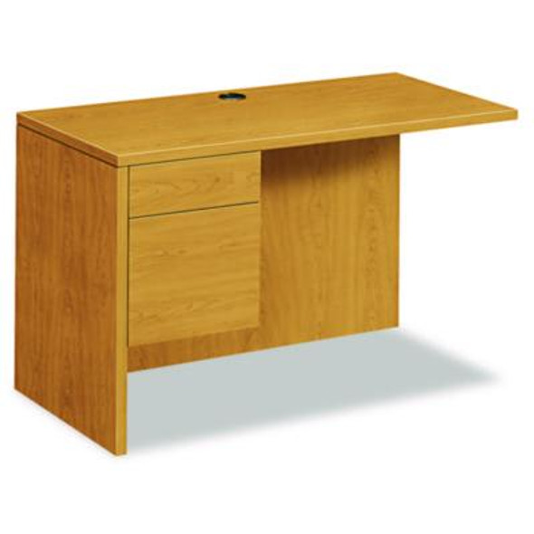 10500 Series L Workstation Return, 3/4 Height Left Ped, 48w x 24d x 29.5h, Harvest