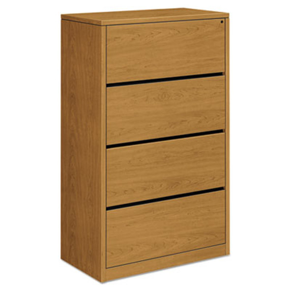10500 Series Lateral File, 4 Legal/Letter-Size File Drawers, Harvest, 36" X 20" X 59.13"
