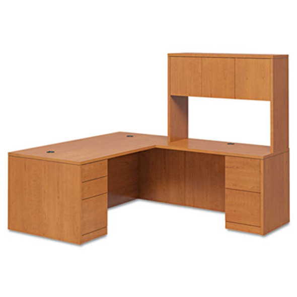 10500 Series "l" Workstation Left Pedestal Desk With Full-Height Pedestal, 72" X 36" X 29.5", Harvest