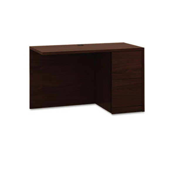 10500 Series L Workstation Return, Full-Height Right Ped, 48w x 24d x 29.5h, Mahogany