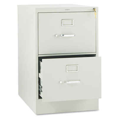 310 Series Vertical File, 2 Legal-Size File Drawers, Light Gray, 18.25" X 26.5" X 29"