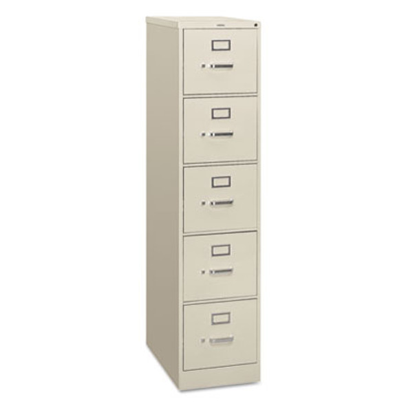 310 Series Vertical File, 5 Letter-Size File Drawers, Light Gray, 15" X 26.5" X 60"