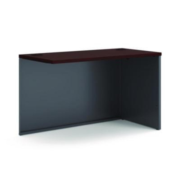 38000 Series Return Shell, Right, 48w x 24d x 29.5h, Mahogany/Charcoal