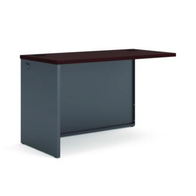 38000 Series Return Shell, Left, 48w x 24d x 29.5h, Mahogany/Charcoal