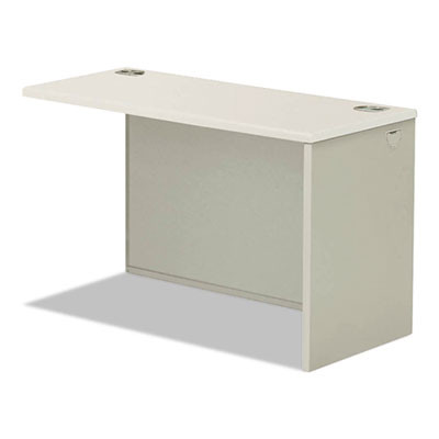 38000 Series Return Shell, Right, 60w x 24d x 29.5h, Silver Mesh/Light Gray