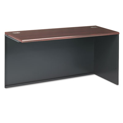 38000 Series Return Shell, Right, 60w x 24d x 29.5h, Mahogany/Charcoal
