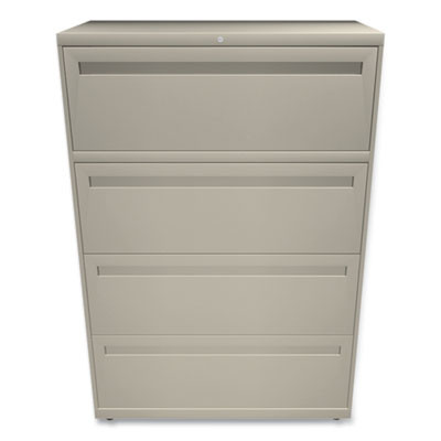 Brigade 700 Series Lateral File, 4 Legal/Letter-Size File Drawers, Putty, 36" X 18" X 52.5"