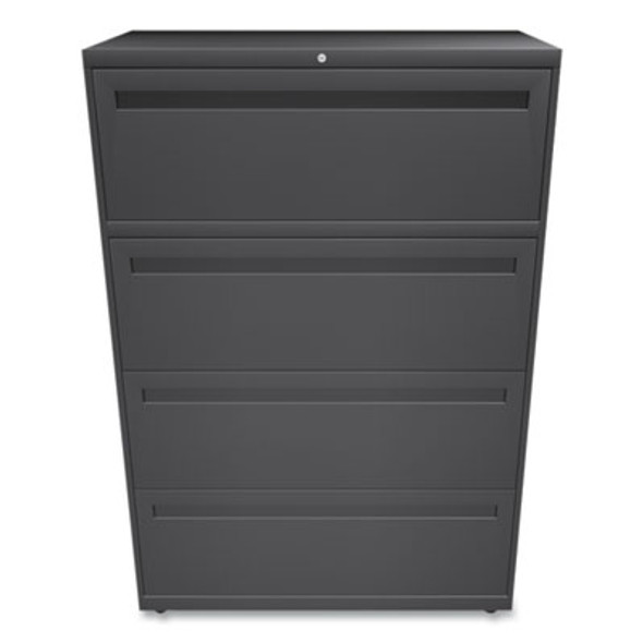 Brigade 700 Series Lateral File, 4 Legal/Letter-Size File Drawers, Charcoal, 36" X 18" X 52.5"