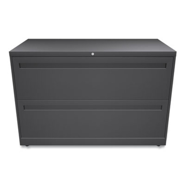 Brigade 700 Series Lateral File, 2 Legal/Letter-Size File Drawers, Charcoal, 42" X 18" X 28"