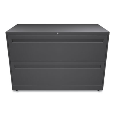 Brigade 700 Series Lateral File, 2 Legal/Letter-Size File Drawers, Charcoal, 42" X 18" X 28"