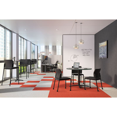 Between Round Table Tops, 36" Diameter, Steel Mesh/Charcoal