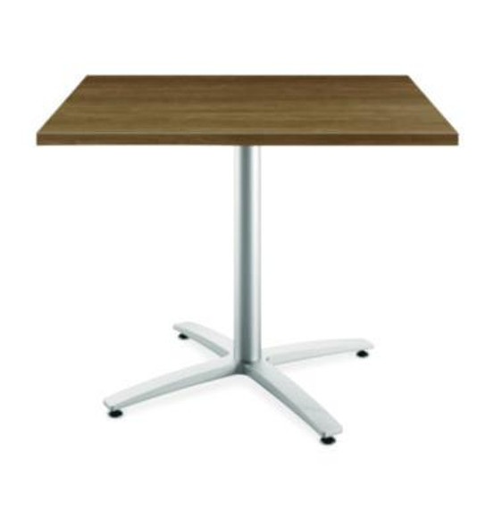 Between Seated-Height X-Base For 42" Table Tops, 32.68w x 29.57h, Silver