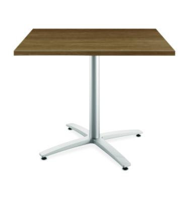 Between Seated-Height X-Base For 42" Table Tops, 32.68w x 29.57h, Silver