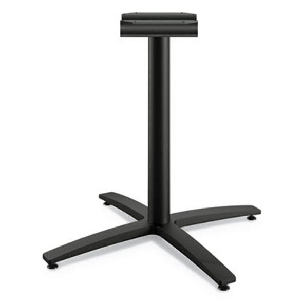 Between Seated-Height X-Base For 30" To 36" Table Tops, 26.18w x 29.57h, Black