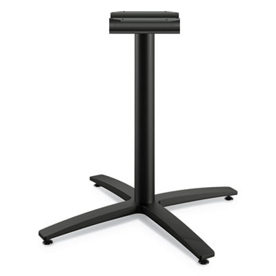 Between Seated-Height X-Base For 30" To 36" Table Tops, 26.18w x 29.57h, Black