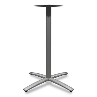 Between Standing-Height X-Base For 42" Table Tops, 32.68w x 41.12h, Silver