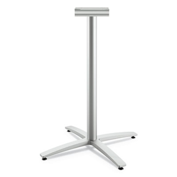Between Standing-Height X-Base For 30" To 36" Table Tops, 26.18w x 41.12h, Silver