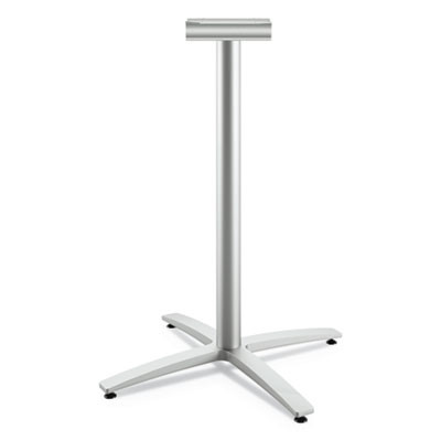 Between Standing-Height X-Base For 30" To 36" Table Tops, 26.18w x 41.12h, Silver
