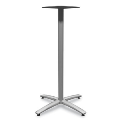Between Standing-Height X-Base For 30" To 36" Table Tops, 26.18w x 41.12h, Silver