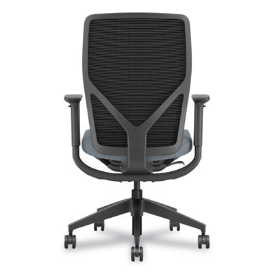 Flexion Mesh Back Task Chair, Supports Up To 300 Lb, 14.81" To 19.7" Seat Height, Black/Basalt