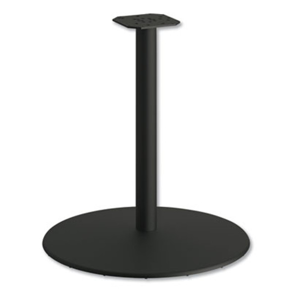 Between Round Disc Base For 30" Table Tops, 29" High, Black Mica
