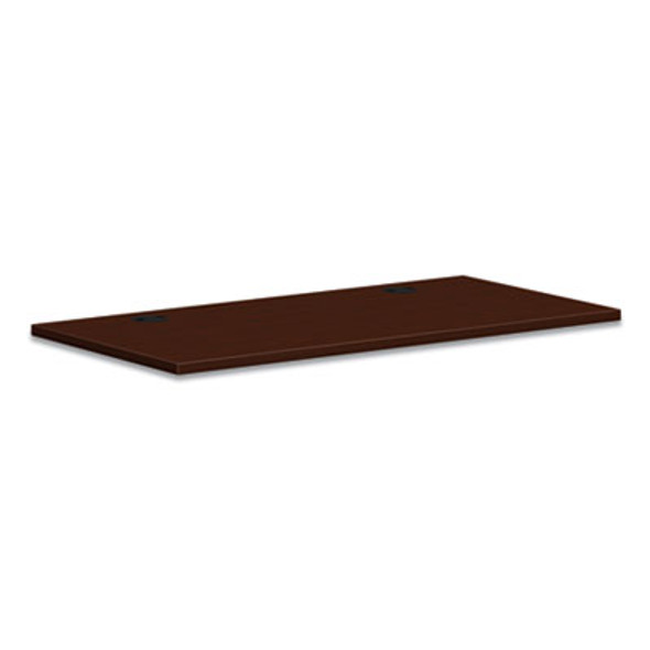 Mod Worksurface, Rectangular, 48w x 24d, Traditional Mahogany
