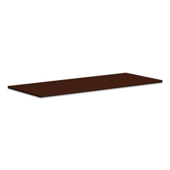 Mod Worksurface, Rectangular, 72w x 30d, Traditional Mahogany
