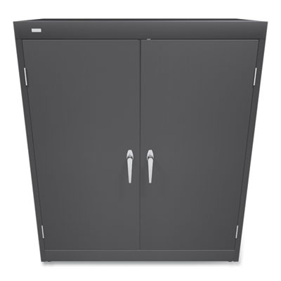 Assembled Storage Cabinet, 36w x 18.13d x 41.75h, Charcoal
