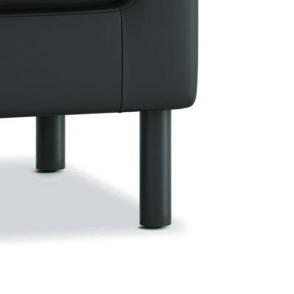 Parkwyn Series Ottoman, 23" x 23" x 17.5", Black