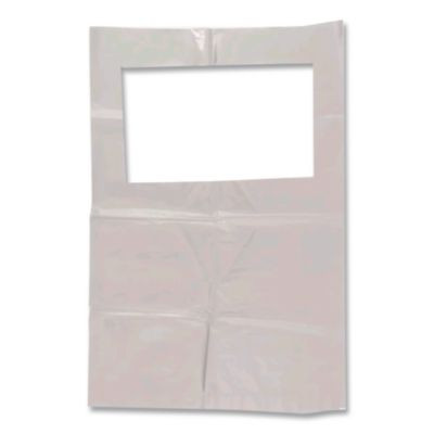 Scensibles Universal Receptable Liner Bags With 7.5" Wrap-Around Mounting Strap, 12.5" x 23", White, 500/Carton