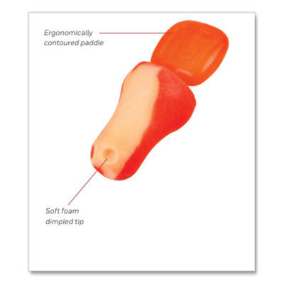 Trustfit Plus Reusable Bell Shaped Uncorded Foam Earplugs, 31 Db Nrr, One Size Fits Most, Orange, 1,000/Carton