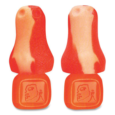 Trustfit Plus Reusable Bell Shaped Uncorded Foam Earplugs, 31 Db Nrr, One Size Fits Most, Orange, 1,000/Carton