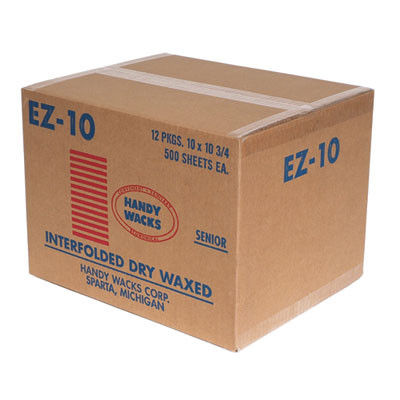 Interfolded Dry Waxed Paper Deli Sheets, 10.75 x 10, 500/Box, 12 Boxes/Carton