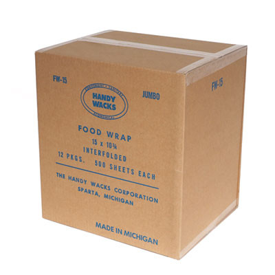 Interfolded Food Wrap Deli Sheets, 10.75 x 15, 500/Box, 12 Boxes/Carton