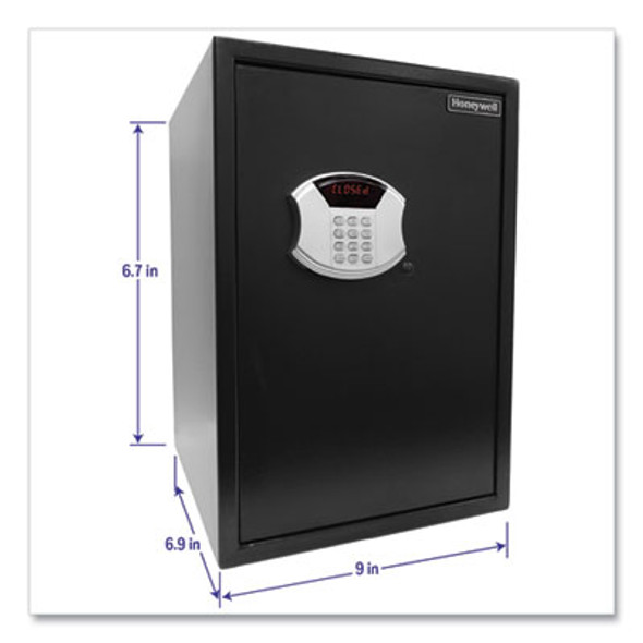 Digital Steel Security Safe With Drop Slot, 15 x 7.8 x 22, 2.87 Cu Ft, Black