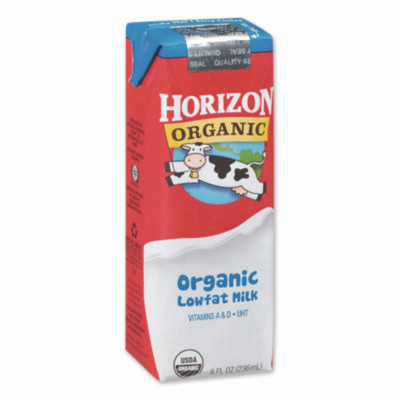 Low Fat Milk, 1% Plain, 8 Oz, 18/Carton