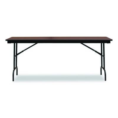 Officeworks Commercial Wood-Laminate Folding Table, Rectangular, 72" x 30" x 29", Mahogany
