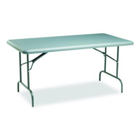 Indestructable Industrial Folding Table, Rectangular, 60" x 30" x 29", Charcoal