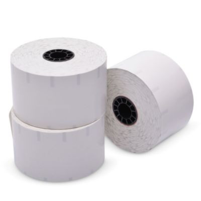 Sticky Media, 2.28" x 350 Ft, White, 12 Rolls/Carton