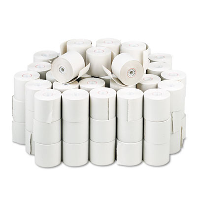 Impact Bond Paper Rolls, 2.25" X 150 Ft, White, 100/Carton