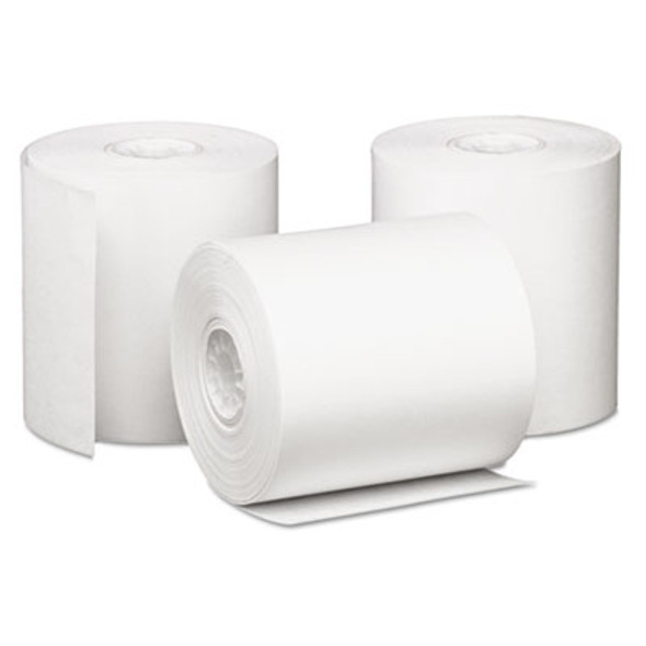 Impact Bond Paper Rolls, 3" X 85 Ft, White, 50/Carton