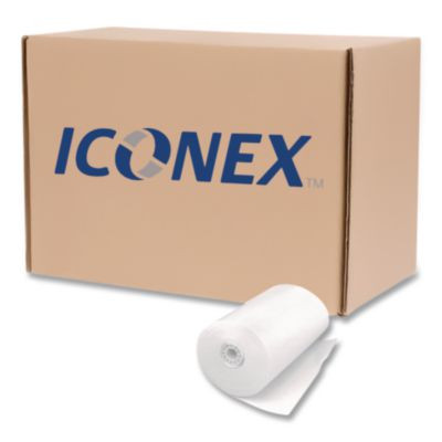 Impact Bond Paper Rolls, 3" X 85 Ft, White, 50/Carton